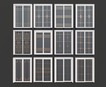 New Chinese Style Sliding Door-ID:896858939