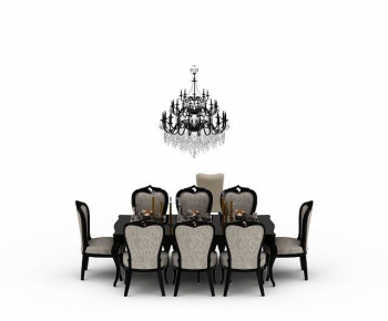 European Style Dining Table And Chairs-ID:205890895