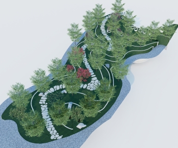 Modern Park Landscape-ID:883054024