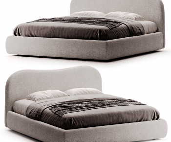 Modern Double Bed-ID:657547959