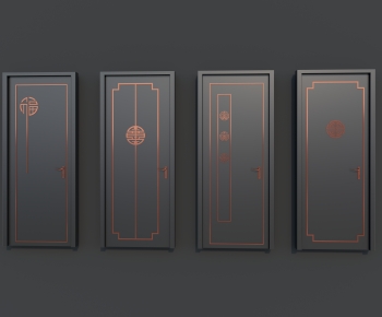 New Chinese Style Single Door-ID:811288121