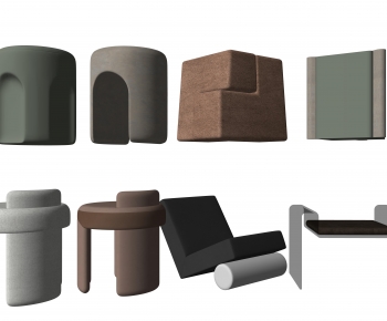 New Chinese Style Sofa Stool-ID:738888988