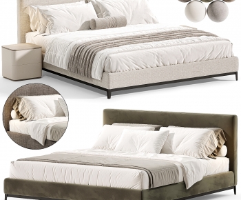 Modern Double Bed-ID:726624971