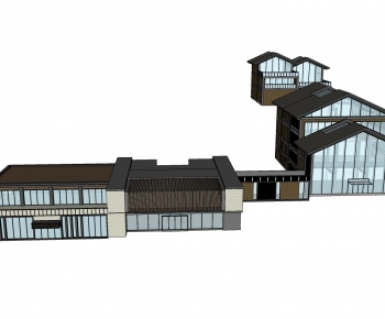 New Chinese Style Architecture Of Artistic Style-ID:640350101