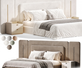 Modern Double Bed-ID:286355029