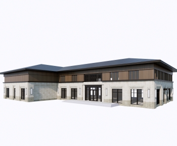 New Chinese Style Architecture Of Artistic Style-ID:745071895