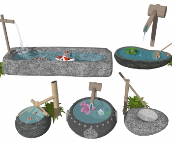 New Chinese Style Rockery Waterscape-ID:866519939