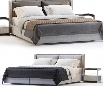 Modern Double Bed-ID:642859948