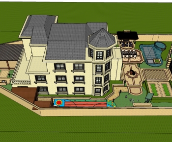 European Style Detached Villa-ID:520701891