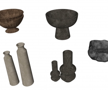 Wabi-sabi Style Clay Pot-ID:607769558