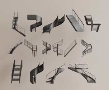 Modern Rotating Staircase-ID:607978113