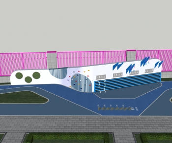 Modern Park Landscape-ID:786506894