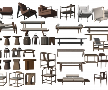 New Chinese Style Lounge Chair-ID:796740193