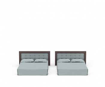 Modern Double Bed-ID:901730145