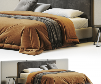 Modern Double Bed-ID:706698897