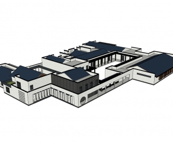 New Chinese Style Architecture Of Artistic Style-ID:888777028