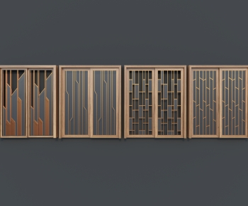 New Chinese Style Sliding Door-ID:163373954