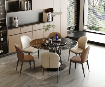 Modern Dining Table And Chairs-ID:731735942