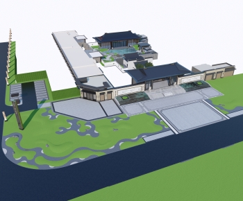 New Chinese Style Courtyard/landscape-ID:911355021