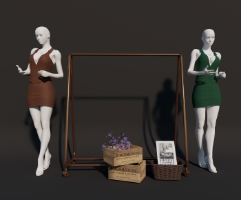 现代服装模特组合-ID:437139997