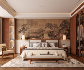 New Chinese Style Bedroom-ID:114741091