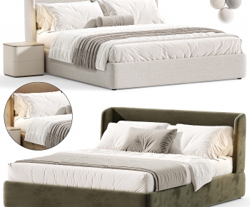Modern Double Bed-ID:428692107