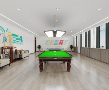 Modern Billiard Room-ID:945245033