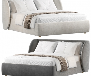 Modern Double Bed-ID:584285023