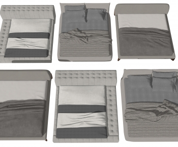 Modern Double Bed-ID:473959432