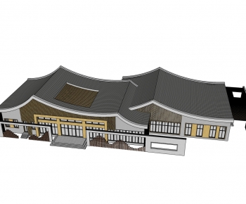 New Chinese Style Architecture Of Artistic Style-ID:557878973