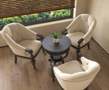 French Style Leisure Table And Chair-ID:261146071