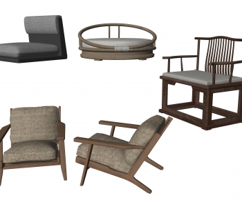 New Chinese Style Lounge Chair-ID:721869594