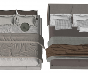 Modern Double Bed-ID:348437078