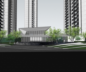 Modern Residential Building-ID:834599976