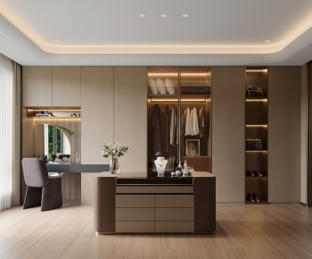Modern Clothes Storage Area-ID:118437055