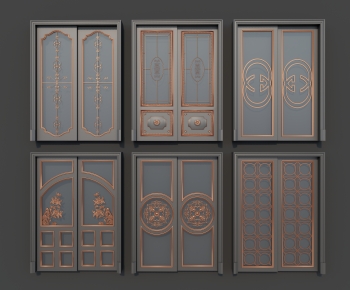 New Chinese Style Sliding Door-ID:200182918