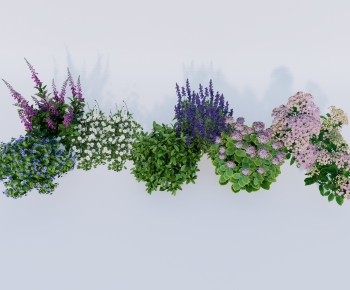 Modern Flowers And Grass-ID:484934091