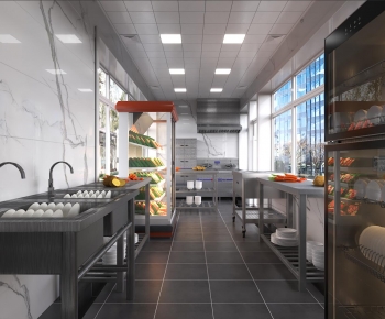 Modern Central Kitchen-ID:390923021