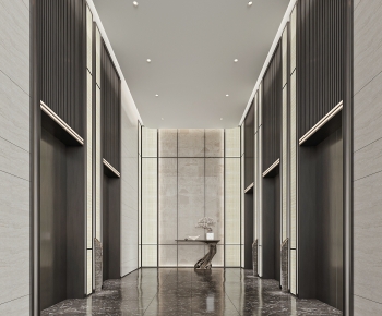 Modern Office Elevator Hall-ID:798054935