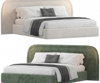 Modern Double Bed-ID:870928057