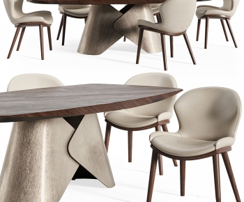 Modern Dining Table And Chairs-ID:786952025