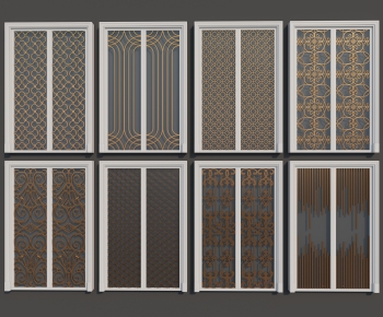 New Chinese Style Sliding Door-ID:600627901