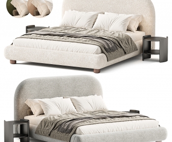 Modern Double Bed-ID:860891108