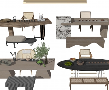 New Chinese Style Tea Tables And Chairs-ID:972363005