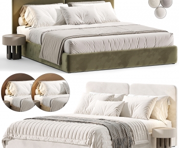Modern Double Bed-ID:917079933