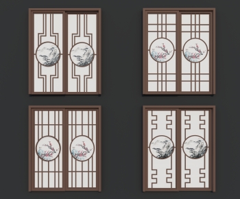 New Chinese Style Sliding Door-ID:575378898
