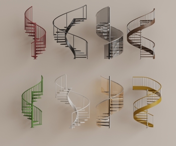 Modern Rotating Staircase-ID:495066888
