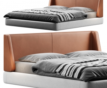 Modern Double Bed-ID:602684025