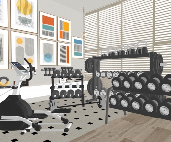 Modern Fitness Equipment-ID:442656996