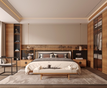 New Chinese Style Bedroom-ID:863759991